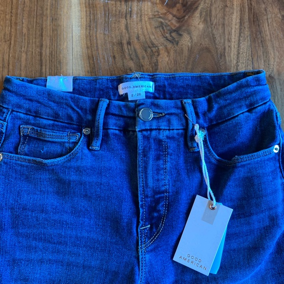 NWT Good American Good Legs High-Rise Crop Jeans Size 2 - Picture 6 of 10